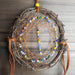 Boho Sapien Hand-made African Beads Dream Catcher One-of-a-kind Close