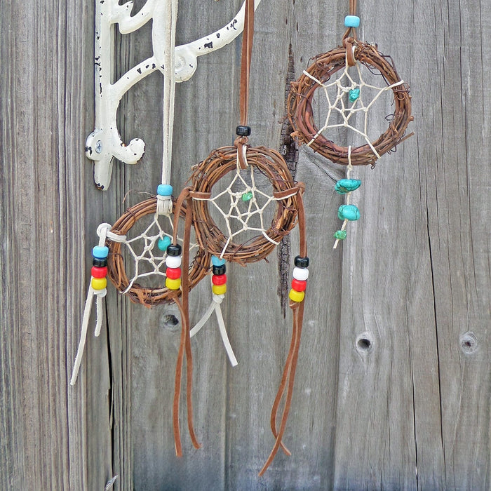 Boho Sapien 3 Dream Catcher Necklaces Glow in the Dark