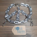 Recycled Pop Tabs Keychains Peace Sign