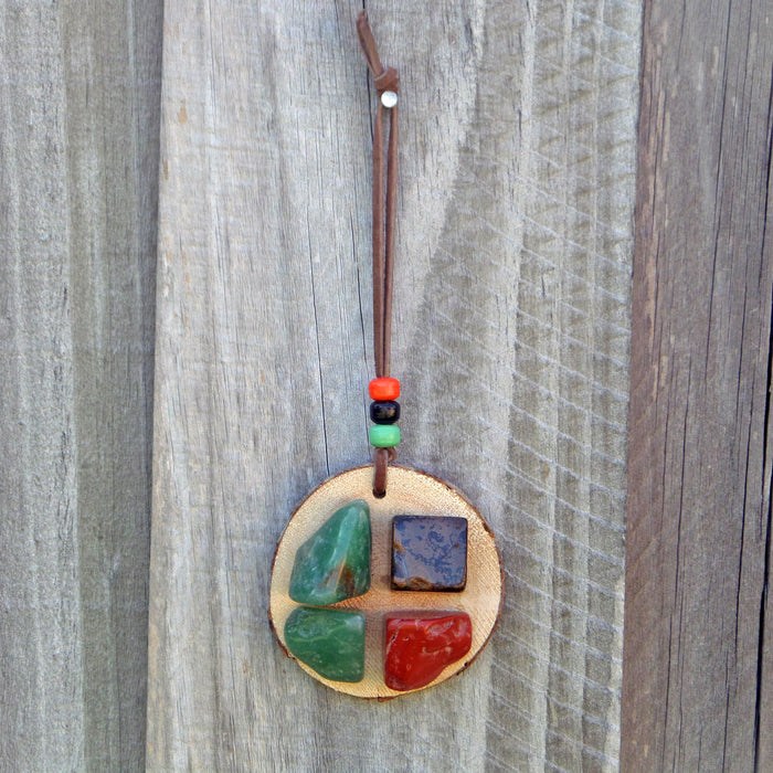 Original 4-Seasons Tree Slice Wall Charm