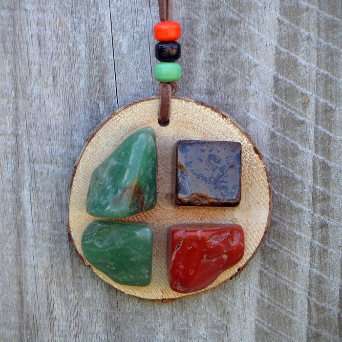 Original 4-Seasons Tree Slice Wall Charm