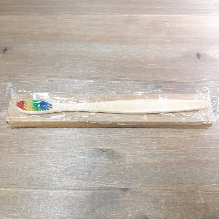 Rainbow Toothbrush wrapped in plastic Horizontal