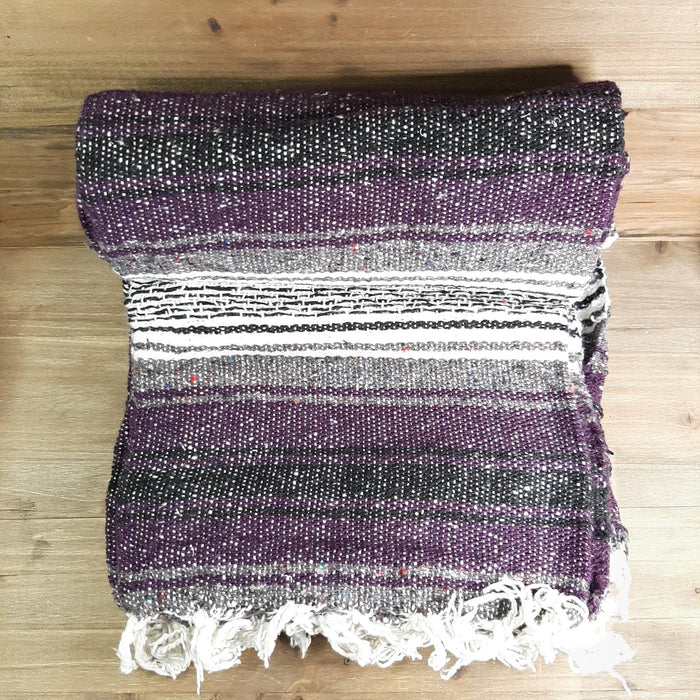 Mexican Falsa Blanket Dark Purple