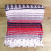 Mexican Falsa Blanket Red and Pink