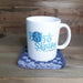 Denim Blue Mug Rug with Mug