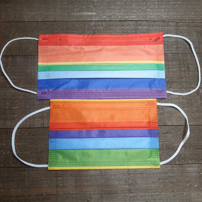 1 Adult and 1 Child Rainbow Face Mask