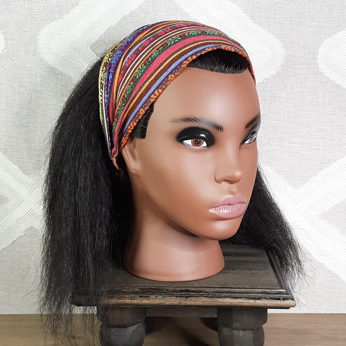 Peruvian Fabric Headband Side View