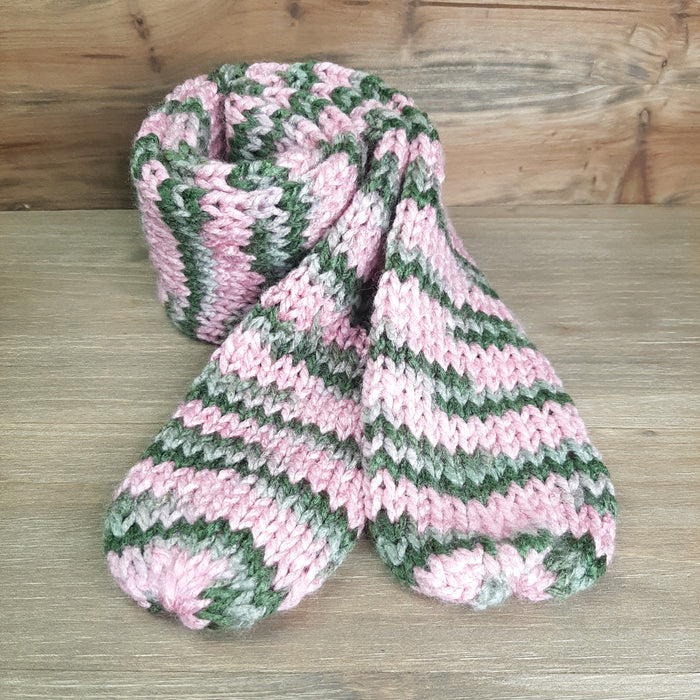 Pink Camo Scarf Rolled Up