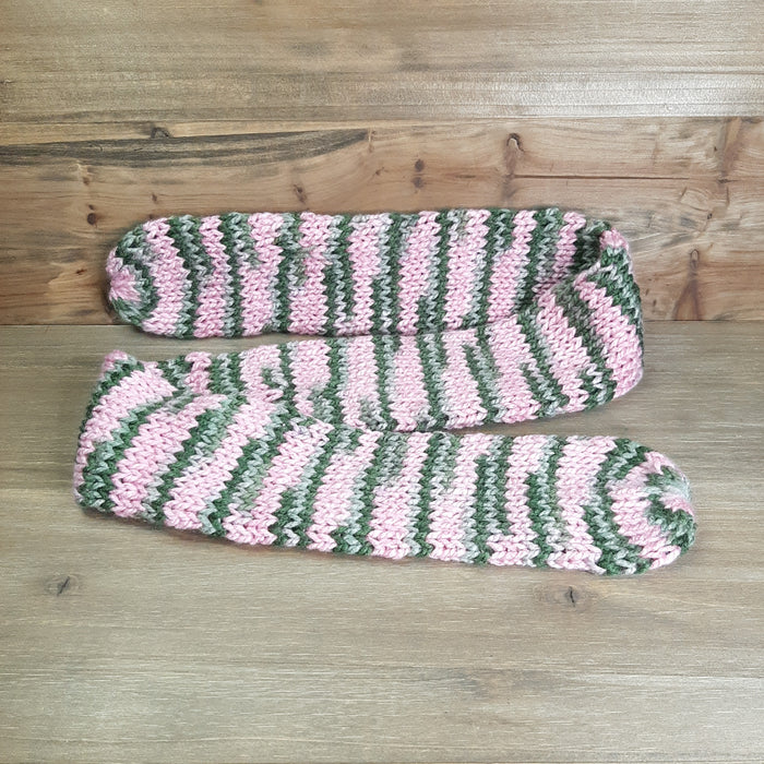 Pink Camo Scarf in a Zig Zag Pattern