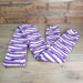 Purple Camo Scarf in a Zig Zag Pattern