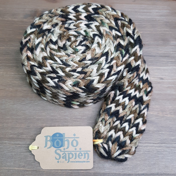 Brown Camo Scarf Rolled 