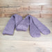 Eco Friendly Purple Hand-knitted Scarf Zig Zag