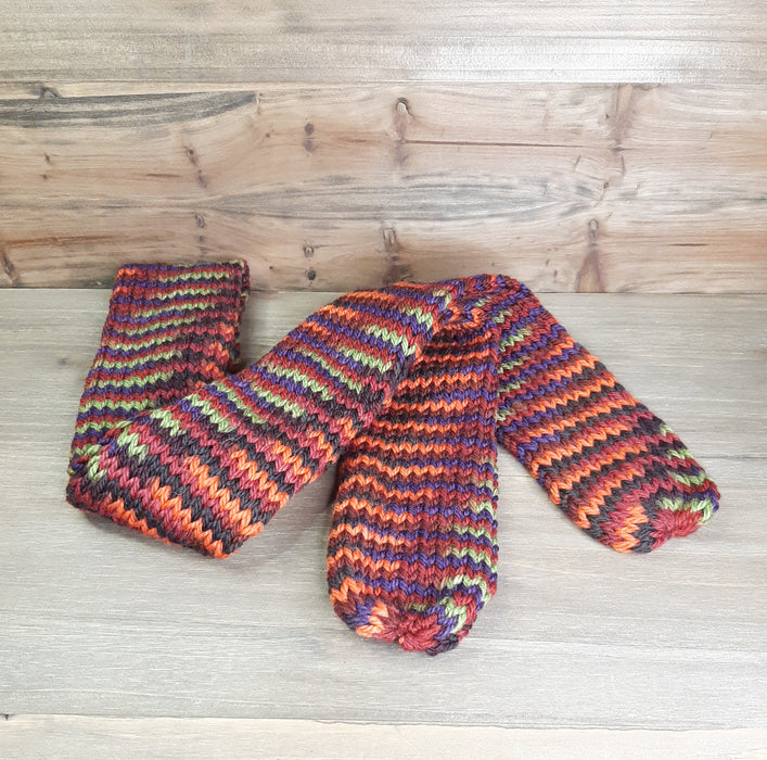 Funky Fall Colors Scarf Zig Zag