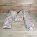 Bright Pastel Rainbow Scarf Zig Zag