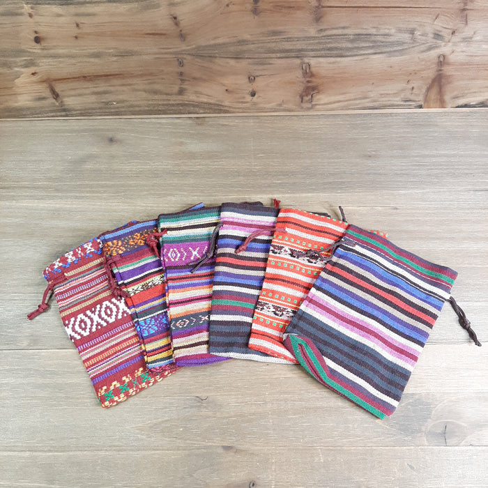 Textile Gift Pouches Open Group Fanned Out