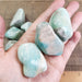 Amazonite Tumbles Gemstones 3 Stones in Hand