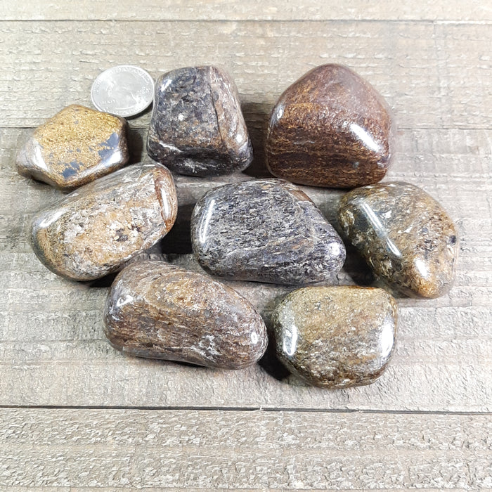 Bronzite Tumbled Stones Group