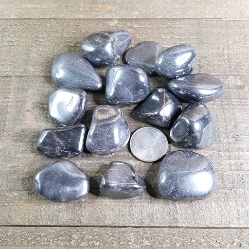 Tumbled Hematite Stones A Grade Group