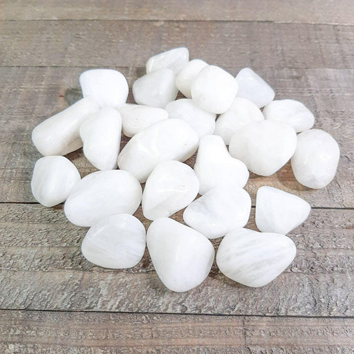 Milky Quartz Crystal Tumbled Gemstones Medium A Grade Pile